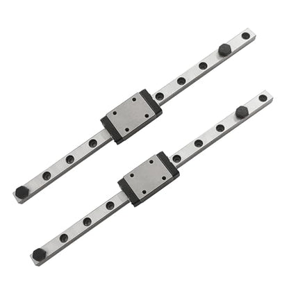 MGN7 Linear Rail 60mm 2.36" 2PCS MGN7 Miniature Linear Motion Slide Rail + 2PCS MGN7H 7mm Linear Sliding Bearing Carriage Block Black for 3D Printer and CNC Machine - size: L: 60mm / 2.36 inch, style: MGN7 Rail + H Block
