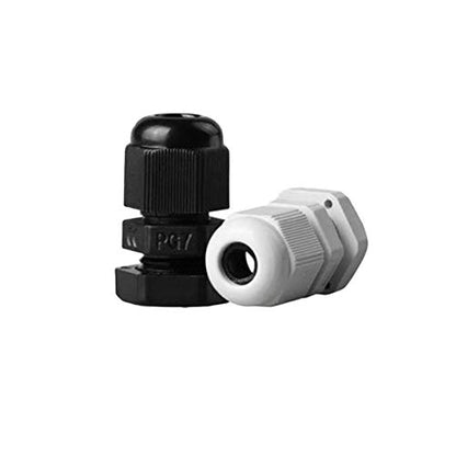 EZFIT Long Threads Cable Gland 10 Pack Plastic Waterproof Adjustable 3-13mm Cable Connectors PG7 PG9 PG11 PG13.5 PG16 Cable Glands Joints With Gaskets Enough Thread (Long Thread)
