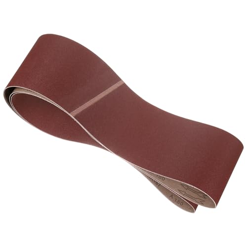 2 Pcs Sanding Belts 6 x 80 Inch 150 Grit Aluminum Oxide - size: 6 x 80 Inch(150 Grits)