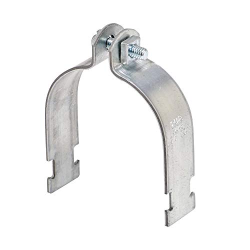 B-Line Systems B2017PA-ZN 4 In Zinc Electroplated Conduit to Strut Clamp 4 In,