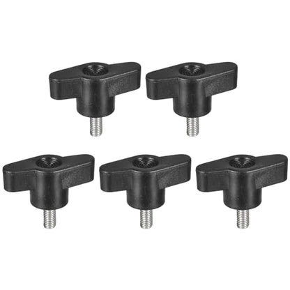 uxcell 5Pcs Clamping Screw Knob, M5 x 10mm Metric 304 Stainless Steel T Shaped Thumb Screws Handle for Quick Remove Hand Tightening Knob Replacement - size: M5 x 10mm