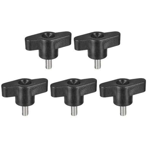 uxcell 5Pcs Clamping Screw Knob, M5 x 10mm Metric 304 Stainless Steel T Shaped Thumb Screws Handle for Quick Remove Hand Tightening Knob Replacement - size: M5 x 10mm