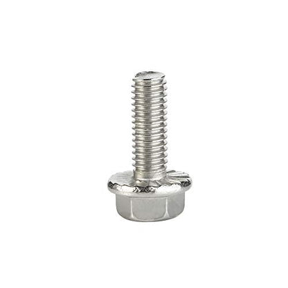 M8 x 16mm Flanged Hex Head Bolts Flange Hexagon Screws, Stainless Steel 304, DIN 6921, 20 PCS - size: M8-1.25 x 16mm