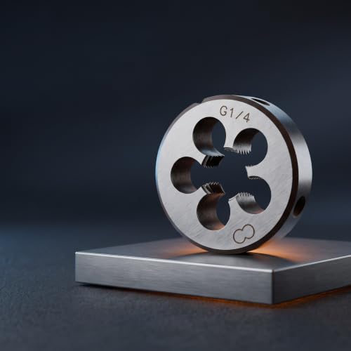 Fafeicy Thread Die G1/4, 38mm Outer Diameter with 5 Chip Holes