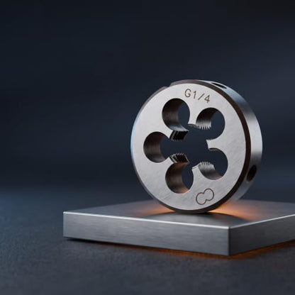 Fafeicy Thread Die G1/4, 38mm Outer Diameter with 5 Chip Holes