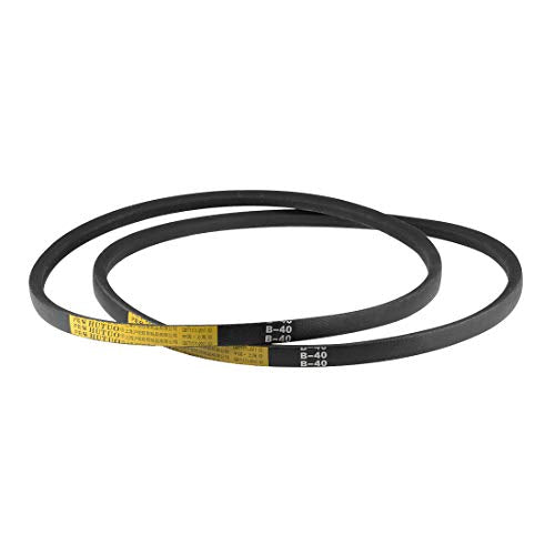 uxcell B40 V-Belts 40" Pitch Length, B-Section Rubber Drive Belt 2pcs - size: 40"