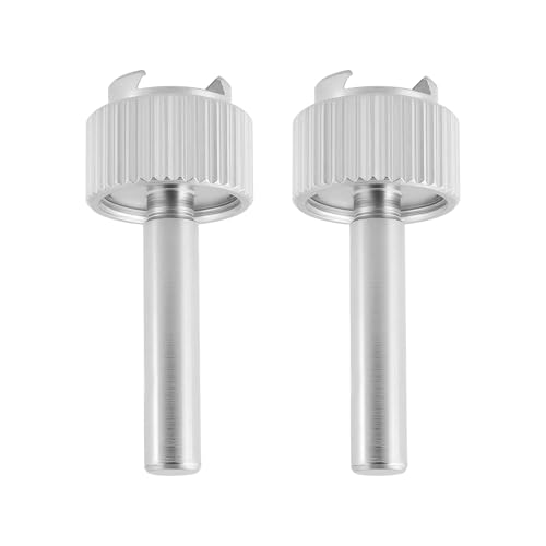 2pcs 4mm Diameter Dial Test Indicator Stems with Knurled Clamp Ring