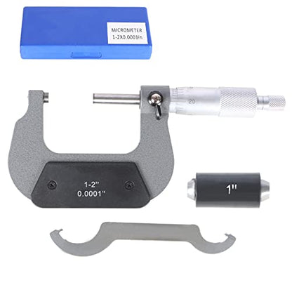 marddpair Outside Micrometer 1‑2 Inch Measuring Range, 0.0001 Inch - size: 1-2 Inch