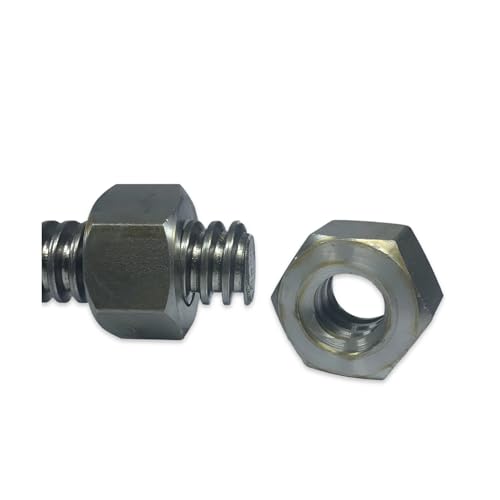 3/8"-10 Acme Heavy Hex Nut Left Hand 2g for Acme Threaded Rod Lh 3/8-10 Pkg Qty 2 Heavy Duty Fasteners Hardware Set Industrial Fastening Assortment Construction