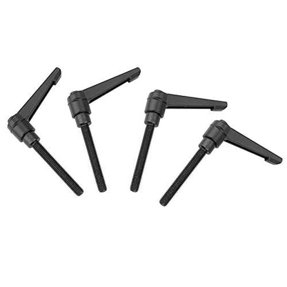 Wal front 4PCS Metal Machine Knobs Adjustable Fixing Handle M8 Male Thread Adjustable Knob Handle Clamping Lever (20MM)