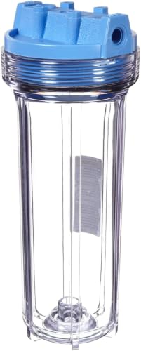 Pentair Pentek 158008 Traditional Slim Line Filter Housing, 3/8" NPT #10 Under Sink Clear Water Filter Housing, 10-Inch, Clear (Pack of 12) - color: Clear, size: Single Unit (Pack of 12), style: Standard