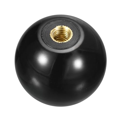 uxcell Threaded Ball Knobs, M10 Female Thread Thermoset Ball Knob 40mm Dia - color: Black, size: M10x40mm