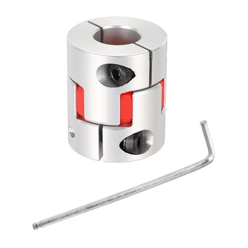 MECCANIXITY 8mm-14mm Aluminium Plum Flexible Shaft Coupling w Hex Wrench - size: 8mm to 14mm