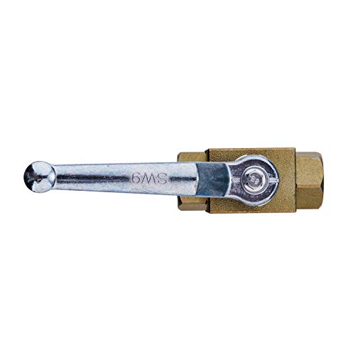 Taixin 1/2'' NPT 5800PSI Hydraulic Ball Valve - Yellow Zinc Chromate Plating - Suitable for Hydraulic & Water Applications - size: 1/2 NPT YE, style: KHB
