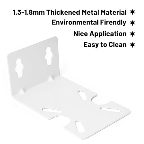 Mounting Bracket for 10" and 20" Water Filter, Metal Housing Fixed Bracket for 10" and 20" Water Filter, White