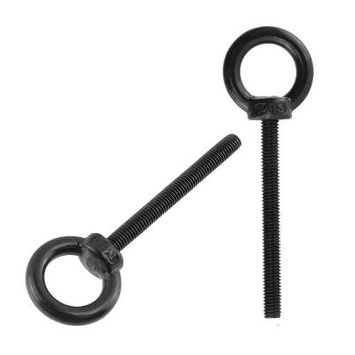 Antrader Lifting Shoulder Eye Bolts,M5 x 50mm,Stainless Steel,Black,6 Sets - size: M5 x 50mm