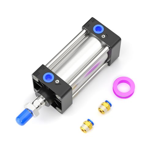 TAILONZ 40mm Bore 50mm Stroke Pneumatic Air Cylinder Double Action SC 40x50 - size: 40mm Bore 50mm Stroke