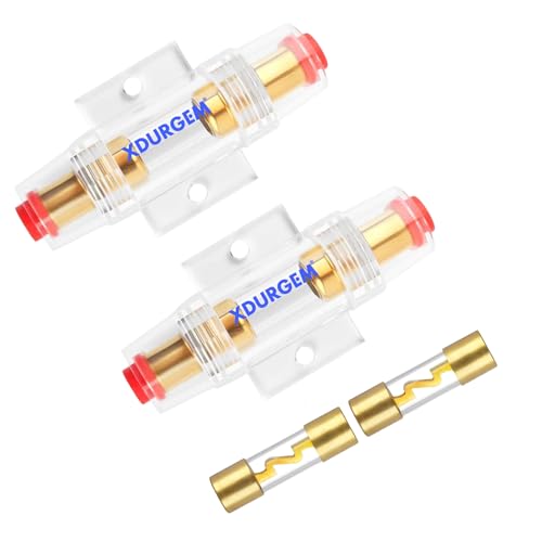 Amp Fuse Block,AGU/5AG Fuse Holder with 30A Fuse,4-8 Gauge,2 Pack - size: 30A
