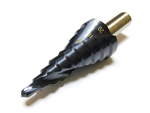 4-20mm HSS M35 Black Cutting Drill Bit TiAlN Coated Spiral Step Drill Bit for DIY Metalworking Tools - size: 4-20