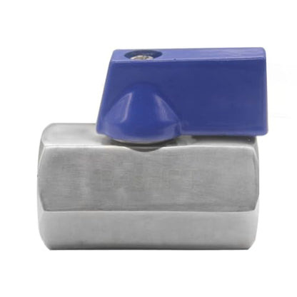 2Pcs Stainless Steel Mini Ball Valve,1/4" NPT Female Shut Off Valve - size: 1/4"NPT-2PCS