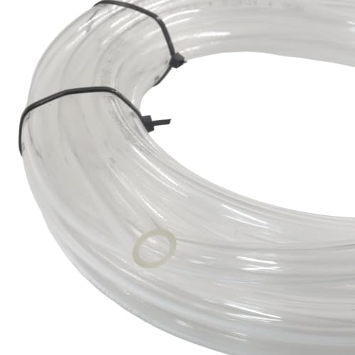 16ft 12mm OD x 8mm ID Pneumatic Tubing, (Transparent) - color: Transparent, size: 12mm OD x 8mm ID