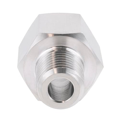 Stainless Steel M20*1.5 Female x 1/4" NPT Male Adapter Pressure Gage - size: M20*1.5 Female x 1/4" Male NPT
