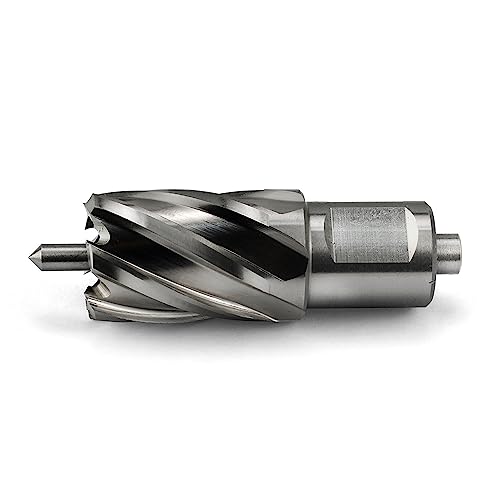 Annular Cutter JESTUOUS 15/16 Inch Cut Dia 3/4 Weldon Shank 1 Cut Depth