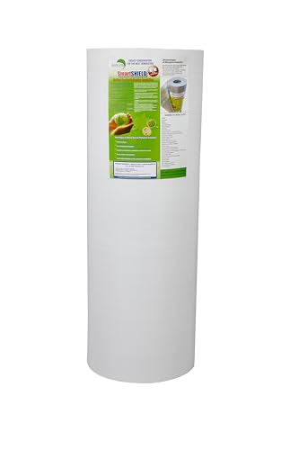 SmartSHIELD -1.5mm 48" x200ft Reflective Insulation roll 800 Sq. Ft., Foam Core Radiant Barrier, Thermal Insulation Shield - Commercial Grade Foil - White / Foil - style: 48" x 200ft WHITE/FOIL
