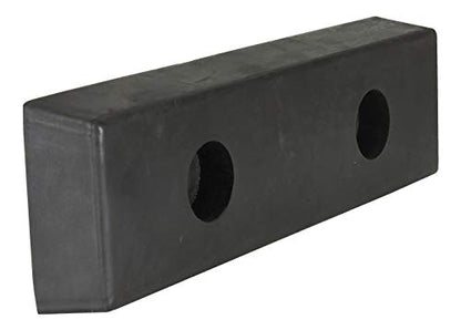 Vestil B-516 Rubber Rectangle Molded Bumper 16-1/8 In. x 4-29/32 In. x 2-1/8 In. Black - size: 5 inches width