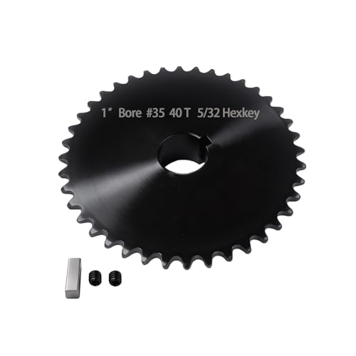 #35 Sprocket 40T 1" Bore Hardened Black Oxide - size: 40T, style: 1" Bore