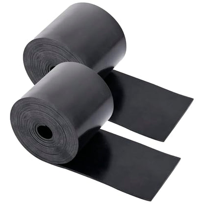 Neoprene Rubber Sheet - 1/8 in Thick x 4 in Wide x 20 Ft Long Neoprene Rubber Strips Rolls for DIY Gaskets, Pads, Seals, Crafts, Flooring, Cushioning of Anti-Vibration, Anti-Slip (10 Ft x 2 Rolls) - size: W:4In x T: 1/8In x L: 20Ft