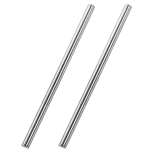 uxcell 8mm x 300mm 304 Stainless Steel Solid Round Rod for DIY Craft - 2pcs - size: 8 mm x 300 mm