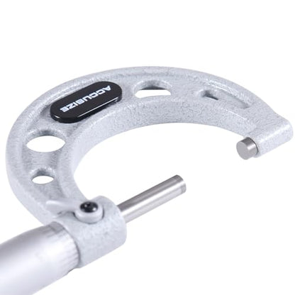 Accusize Industrial Tools 1-2 inch by 0.0001'' Ultra-Precision Outside Micrometer, Eg00-0002 - size: 1-2"