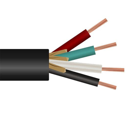 Nassau Electrical Supply 2/4 SOOW Wire Cord Cable Portable Power 2 Gauge 4 Conductor (1000FT) 600V - size: 1000FT