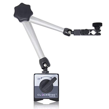 Clockwise Tools Magnetic Base, MGBR-01, Magnetic Stand for Digital Dial Indicators, 176lbs Max Pull - style: MGBR-01 Adv