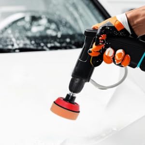16Pcs Car Foam Drill Polishing Pad, 2inch Detail Polishing Buffing Pad Mix Size Car Detailing Kit Air Sander Car Polisher Thread-M6X1 for Buffer Polisher Polishing, Buffing