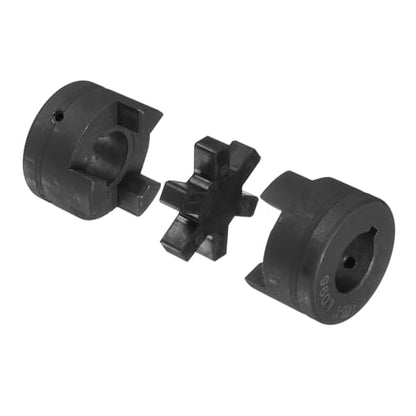 uxcell 1" L095 Flexible 3-Piece L-Jaw Coupling Coupler Set - size: 1 "