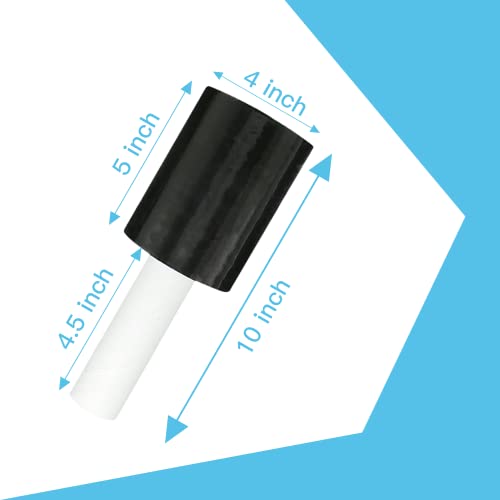 Stretch Wrap Film with Handle 5 Inch × 1000 Feet Shrink Wrap - size: 5''black