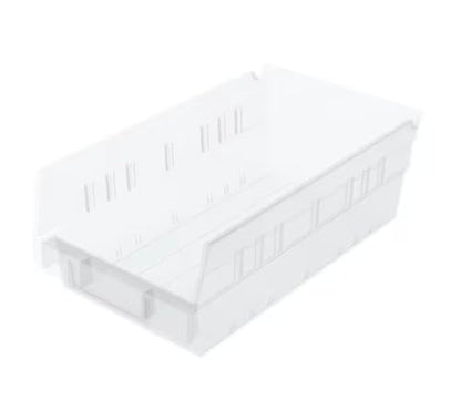 Clear Plastic Stackable Shelf Bins (12-Pack) HD70387