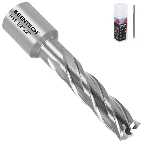 KEENTECH M2AL HSS Annular Cutter,1/2 Inch Diameter x 2 Inch Depth - size: 1/2" dia, style: 2" depth