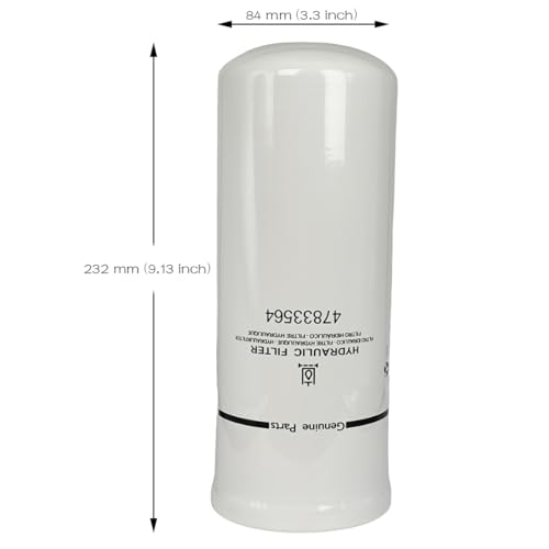XYZIL Hydraulic Filter 47710533 Compatible with Case New Holland C227 C232 C234 C238 L213 L215 L218 L223 L225 L230 P569206 HF9500 WL10400 47833564 47833556 Spin-on