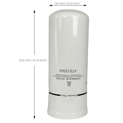 XYZIL Hydraulic Filter 47710533 Compatible with Case New Holland C227 C232 C234 C238 L213 L215 L218 L223 L225 L230 P569206 HF9500 WL10400 47833564 47833556 Spin-on