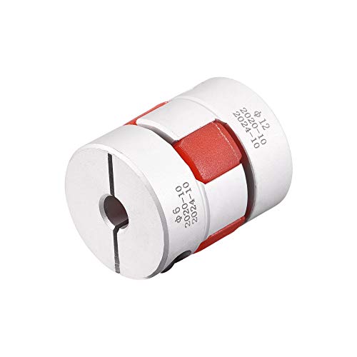 uxcell 6mm to 12mm Bore L31xD25 Flexible Coupling Jaw Coupler Shaft Joint for Servo Motor