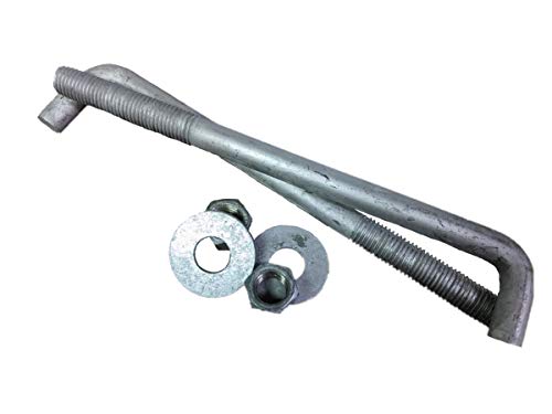 Hard to Find Fastener Hot Dip Galvanized Anchor Bolts, Sturdy Steel Anchors for Concrete, Cement, Asphalt in Construction, 3/4-10 x 12", Pack of 10 - size: 3/4-10 x 12"