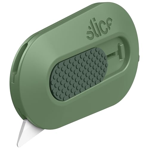 Slice Mini Box Cutter | Manual Retracting | Safe Ceramic Box Cutter Lasting 11x Longer than Metal | Box Opener | 1 Pack | Sage - color: Sage, size: 1 Pack