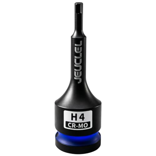 4mm Hex Impact Bit Socket, H4 1/2" Drive Allen Socket, Cr-Mo Steel - size: 1PC | H4 4MM