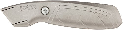 IRWIN Utility Knife, Fixed Blade (2081101) , gray (Pack of 2) - size: 1 Count (Pack of 2)