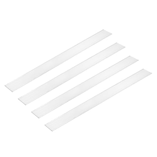 MECCANIXITY 4 Pcs Square Aluminum Flat Bar, 1/16" (2mm) Thick x 1 3/16" (30mm) Width x 12" (305mm) Long 6061 Aluminum Flat Plate Solid New Mill Stock Silver for Industrial Building - size: 1/16"(2mm)x1 3/16"(30mm)x12"(305mm)