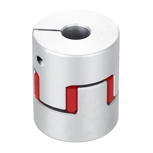 MECCANIXITY Aluminum Shaft Coupling Shaft Coupler 6mm to 8mm Flexible Spider Coupling L30mm x D25mm Coupler Jaw Spider Shaft Joint Connector for 3D Printers DIY CNC Router Milling Machine - size: 6mm to 8mm