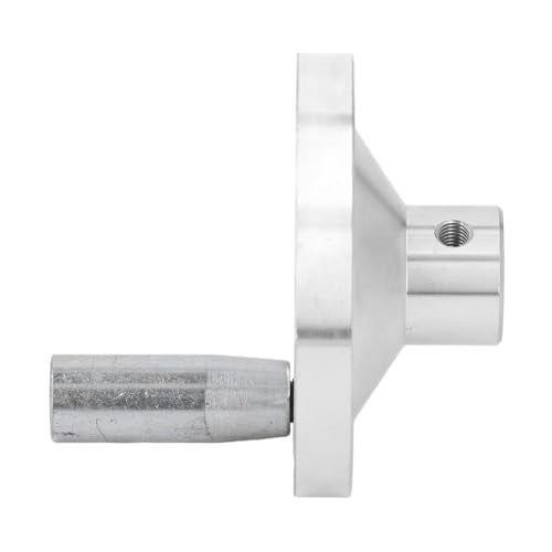Mini Lathe Handwheel CNC Aluminum Alloy Hand Wheel, with Handle for Internal Chamfered Hole,Compact CNC Machining Technology